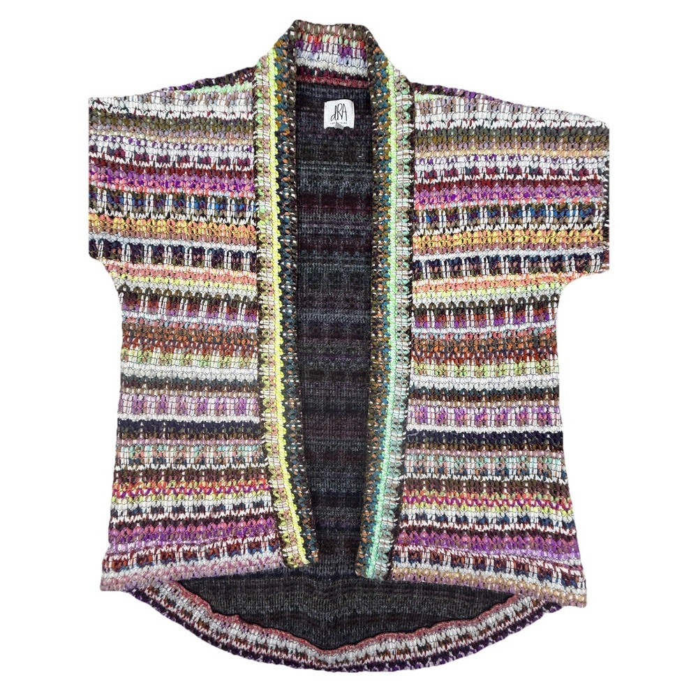 Anthropologie by DRA Sweater Womens XS Yoko Kimono Boho Woven Cardigan Jacket - Picture 2 of 8